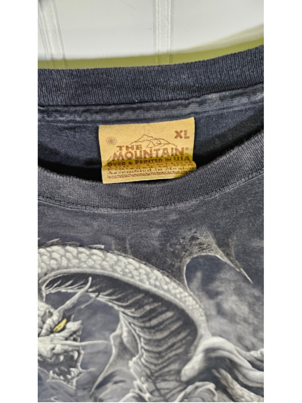 The Mountain Dragon T-Shirt XL USA Tie Dye Fantasy Medieval Gothic Graphic Tee - Picture 2 of 5